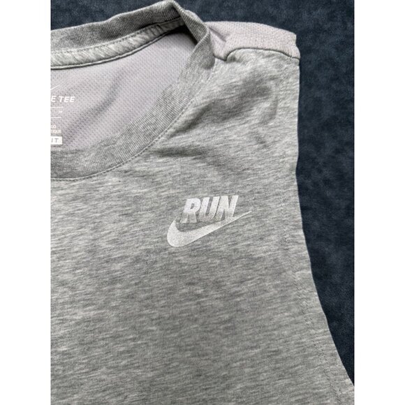 Nike Dri Fit Nike Run Grey Athletic Cut Tank Top Size Womens Medium - Picture 4 of 7